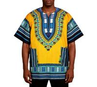 Camiseta con Estampado Africano Hombre Casual de Diario Corte Moderno Tela de Calidad Transpirable Moda Étnica Manga Corta Ropa de Verano Cómoda para Viajes y Eventos Culturales