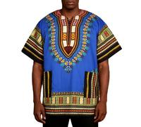 Camiseta con Estampado Africano Hombre Casual de Diario Corte Moderno Tela de Calidad Transpirable Moda Étnica Manga Corta Ropa de Verano Cómoda para Viajes y Eventos Culturales