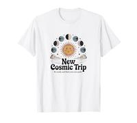 Camiseta con estampado Cosmic Sun Moon Phases Celestial Boho Camiseta