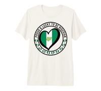 Camiseta con Estampado de Bandera de Nigeria con Texto en inglés Proud and Lucky To Be Nigerian Camiseta Premium