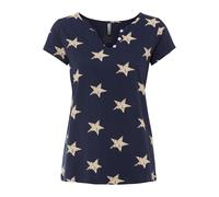 Camiseta con estampado de estrellas y algodón puro 36/38