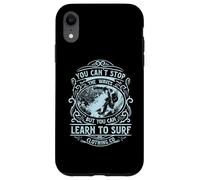 Camiseta con estampado de inspiración para hombre Learn to Surf Carcasa para iPhone XR