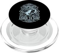 Camiseta con estampado de inspiración para hombre Learn to Surf PopSockets PopGrip para MagSafe