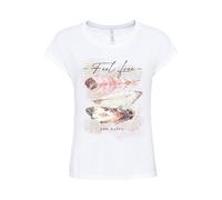 Camiseta con estampado de plumas 36/38