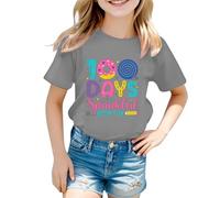 Camiseta con estampado gráfico, camiseta de manga corta y cuello redondo para un aspecto cómodo para el día a día, para escuela, ocio, exterior, versátil, combinable, para todo el año, fácil de