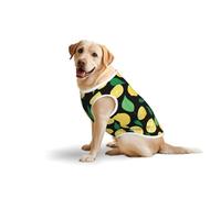 Camiseta con estampado suave de fruta de limón para perros grandes, ropa cómoda de algodón para mascotas, camiseta elástica para perro, sudadera sin mangas (3xl-5XL)