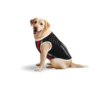 Camiseta con estampado suave de hacha de bombero con bandera de línea roja, chaleco para perros grandes, ropa cómoda de algodón para mascotas, camiseta elástica para perro, sudadera sin mangas (3xl