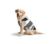 Camiseta con estampado suave de la bandera nacional del Reino Unido para perros grandes, ropa cómoda de algodón para mascotas, camiseta elástica para perro, sudadera sin mangas (3xl-5XL)