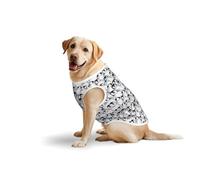 Camiseta con estampado suave de pingüinos lindos para perros grandes, cómoda ropa de algodón para mascotas, camiseta elástica para perros sin mangas (3xl-5XL)