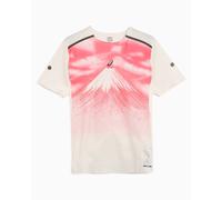 Camiseta con gráfico ASICS Fujitrail Elite para hombre Rosa,Blanco XL
