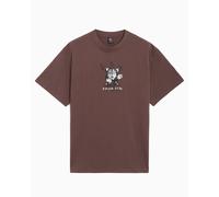 Camiseta con gráfico Brain Dead Time Is Nigh para hombre Morado L