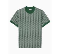 Camiseta con gráfico Lacoste Jacquard para hombre Verde M
