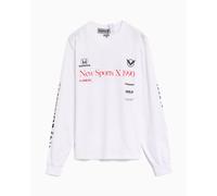 Camiseta con gráfico Relaxed de manga larga Poliquant The New Sports X 1990 Limited Edition para hombre Ref. 2502025-WHITE Color Blanco Talla M