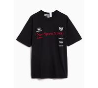 Camiseta con gráfico Relaxed Poliquant The New Sports X 1990 Limited Edition para hombre Negro S