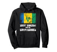 Camiseta con la Bandera de San Vicente y Las Granadinas Vincy tee Sudadera con Capucha