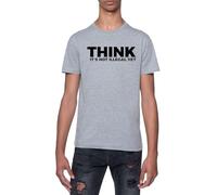 Camiseta con La Frase Sarcasmo: Creo Que Aún No Es Ilegal Camiseta De Manga Corta con Cuello Redondo Gris para Hombre T-Shirt Short Sleeve Grey Crewneck tee For Men