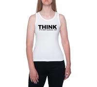 Camiseta con La Frase Sarcasmo: Creo Que Aún No Es Ilegal Camiseta Sin Mangas Blanca Sin Mangas para Mujer T-Shirt Sleeveless White Tank tee For Women