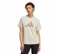 Camiseta con logo grande de leopardo Mujer Talla XL. Color Gris