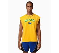 Camiseta con logo Relaxed Sin mangas Jordan Brasil para hombre Amarillo M