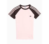 Camiseta con logo Slim adidas Originals para mujer Rosa M