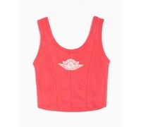Camiseta con logo Slim Jordan Flight Corset para mujer Rojo M