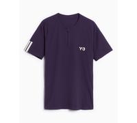 Camiseta con logo Slim Zip adidas Y-3 Tennis Pro para hombre Morado S