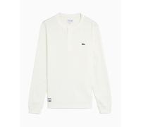 Camiseta con logo Straight de manga larga Lacoste para hombre Blanco 4