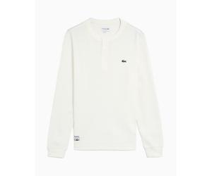 Camiseta con logo Straight de manga larga Lacoste para hombre Blanco 4