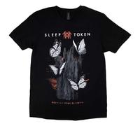 Camiseta con Logotipo de la Banda Sleep Token Butterflies, Negro -, Small
