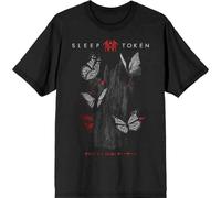 Sleep Token Butterflies Band Logo Camiseta Talla XXL, Negro -, XX-Large