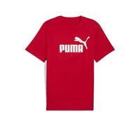 PUMA Camiseta Essentials con logo n.º 1 para hombre, Ropa, Rojo, XS