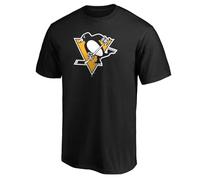 Camiseta con logotipo primario de color del equipo de rendimiento juvenil de la NHL, Pittsburgh Penguins Negro, 14-16