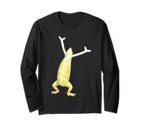 Camiseta con Meme Praise The Lord Gecko - Funny Lizard Worship Manga Larga