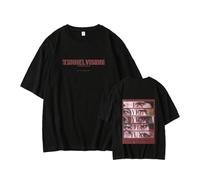 Camiseta con póster del álbum Tunnel Vision, Camiseta Estampada Worldtour, Camiseta de algodón for Uso Diario de High Street(A. Black,3XL)