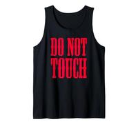 Camiseta con señal de Advertencia Do Not Touch Camiseta sin Mangas