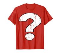 Camiseta con signo de interrogación agrietado Camiseta