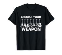 Camiseta con Texto en inglés Choose Your Weapon Camiseta