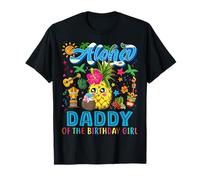Camiseta con Texto en inglés Daddy of The Birthday para niña Mommy Aloha Hawaii Party Tsh Camiseta