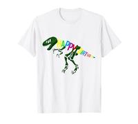 Camiseta con texto en inglés "Happy Birthday" para niño, diseño de dinosaurio Camiseta