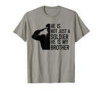 Camiseta con texto en inglés "He Is Not Just A Soldier He Is My Brother Cool Brothers" Camiseta