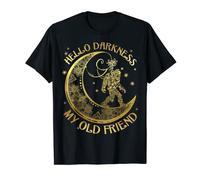 Camiseta con texto en inglés «Hello Darkness My Old Friend» Camiseta