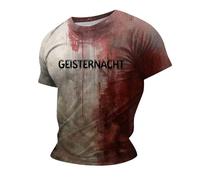 Camiseta con texto en inglés "I am Fine It's Not My Blood Splatter Bloody Halloween Im Fine Costume Spray Friends Halloween Print T Bloody Shirts for Men T with, púrpura, M