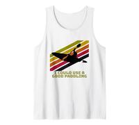 Camiseta con Texto en inglés I Could Use A Good Paddling - Camiseta Divertida para kayakistas Camiseta sin Mangas