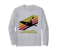 Camiseta con Texto en inglés I Could Use A Good Paddling - Camiseta Divertida para kayakistas Manga Larga
