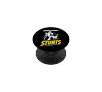 Camiseta con Texto en inglés I Do My Own Stunts Get Well Funny Injury Leg PopSockets PopGrip Adhesivo