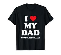 Camiseta con Texto en inglés I Love My Dad con Texto en inglés I Love My Dad Camiseta gráfica económica