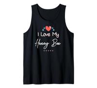 Camiseta con Texto en inglés I Love My Honey Bee Cute Mother's Day Camiseta sin Mangas