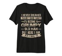 Camiseta con Texto en inglés I'D Become A Grumpy Old Man, Camiseta gruñona Camiseta Premium