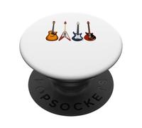 Camiseta con Texto en inglés I'm a Guitar Fanatic, Regalo Musical Divertido PopSockets PopGrip Adhesivo
