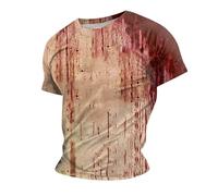 Camiseta con texto en inglés "Im Fine Bloody Shirt Halloween Bloody Cloth Shirt Blood Splatter Halloween Im Fine Costume Costumes Scary Blood Scary Clothes Gift Splatter Top, 5X Large Men's Graphic